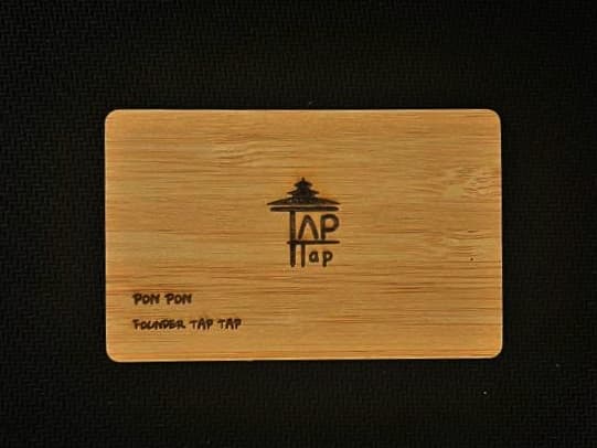 Bamboo Card - Laser Engraven
