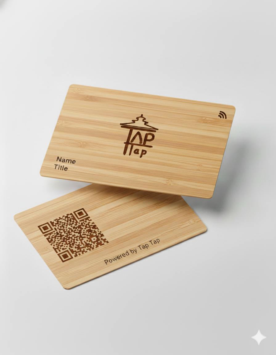 Bamboo Card - Laser Engraven