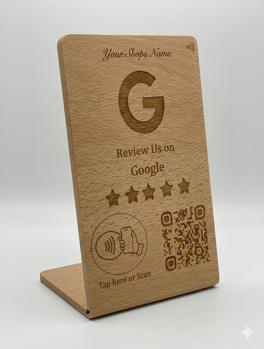 Beech stand - Laser Engraven