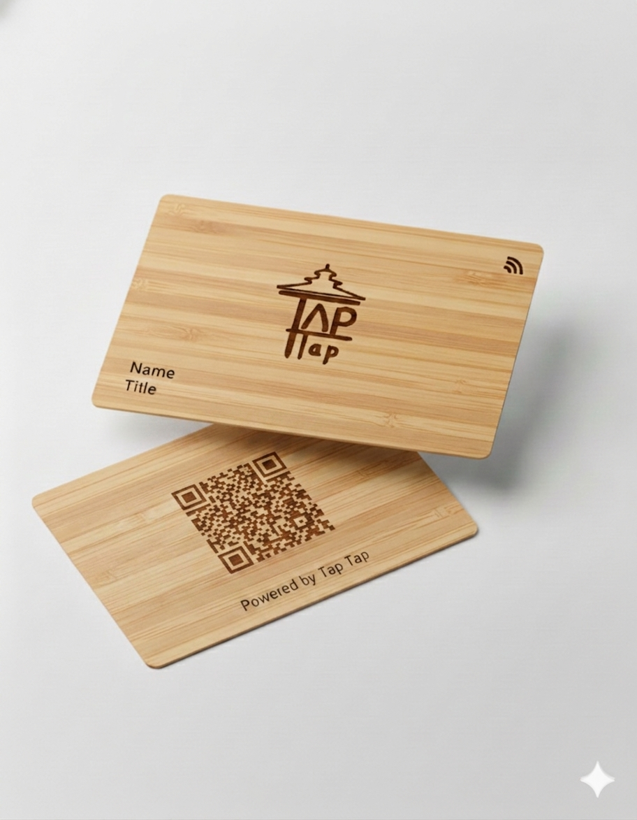 Bamboo Card - Laser Engraven